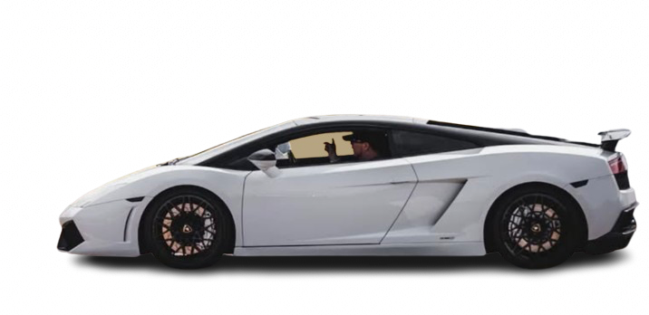 White Lamborghini
